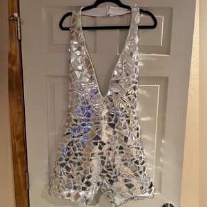 Shiny Short Jumpsuit